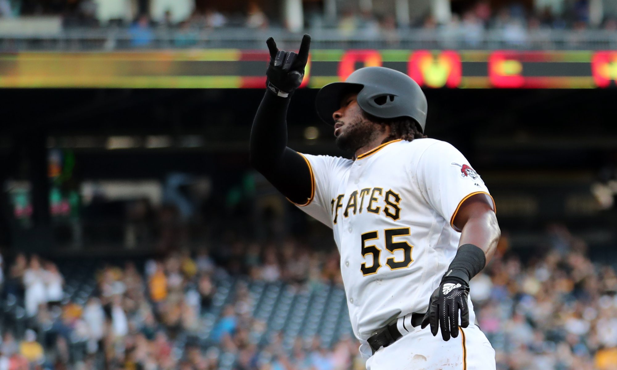 Pirates promote first baseman prospect Josh Bell, who singles, scores in  debut