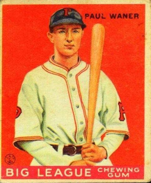 Card of the Day: 1933 Goudey Paul Waner