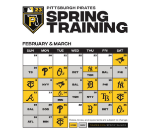 Pirates Announce 2023 Spring Training Schedule - Pirates Prospects